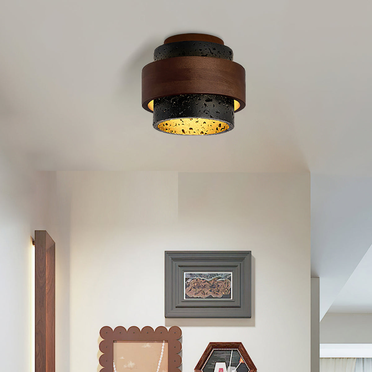 Cole Travertine Deckenleuchte – Wabi Sabi stil