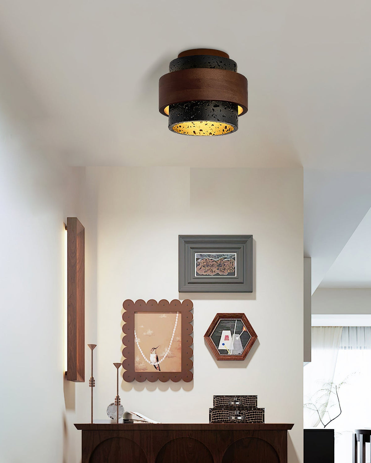 Cole Travertine Deckenleuchte – Wabi Sabi stil