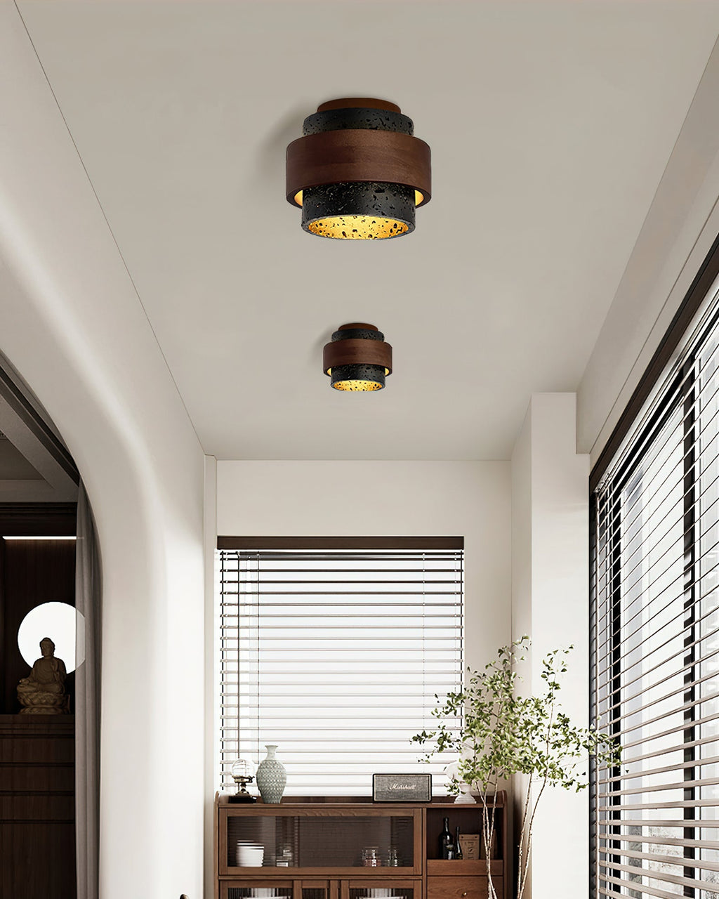 Cole Travertine Deckenleuchte – Wabi Sabi stil