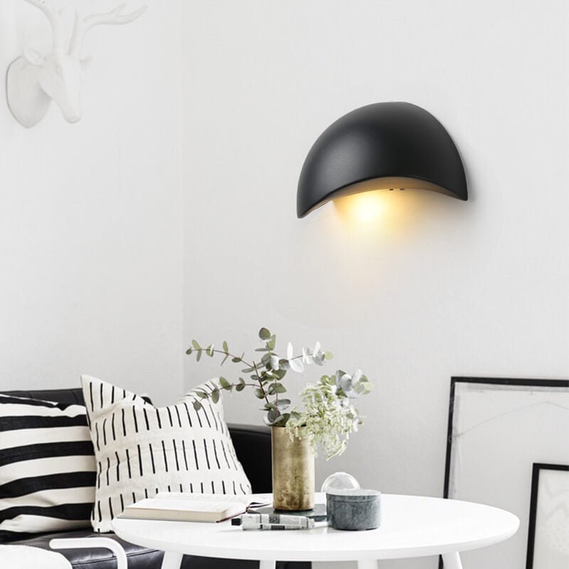 Halbrunde LED-Wandleuchte – Minimalistische Wandbeleuchtung